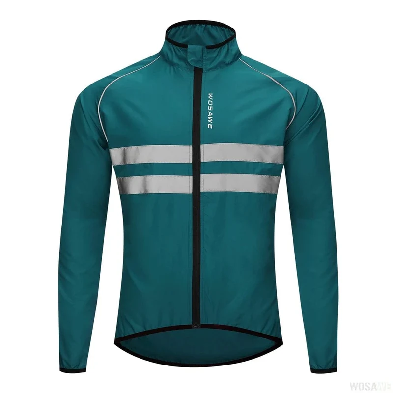 WOSAWE Fahrradjacke Herren, winddicht, wasserdicht, reflektierend, ultraleicht, MTB, Mountainbike, Windjacken, Fahrrad-Windjacke