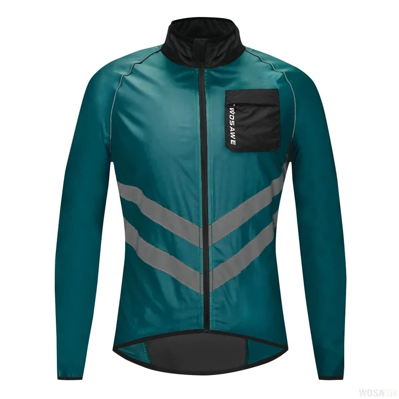 WOSAWE Fahrradjacke Herren, winddicht, wasserdicht, reflektierend, ultraleicht, MTB, Mountainbike, Windjacken, Fahrrad-Windjacke