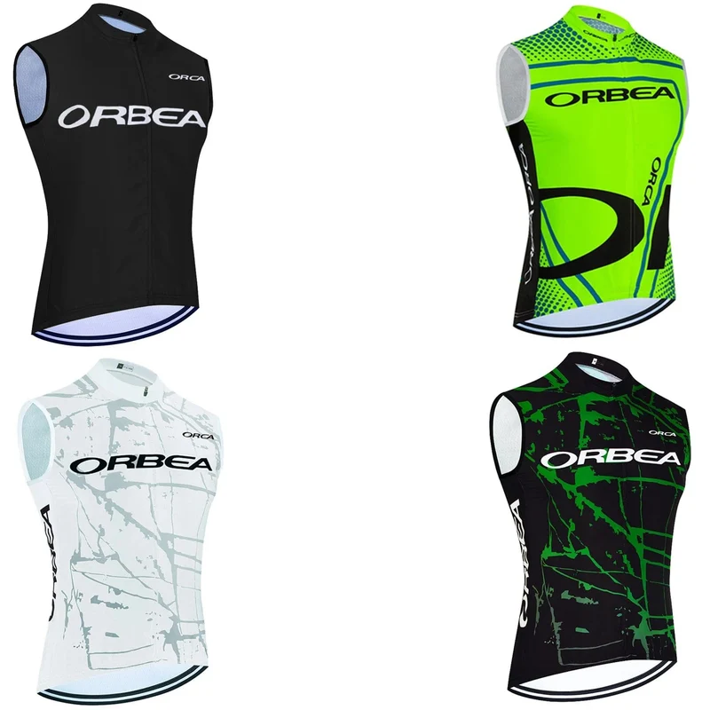 2024 ORBEA ORCA Fahrradweste Quick Dry Cycling Team Jersey Windjacke Männer Sommer Ropa Ciclismo Ärmelloses Fahrradtrikot T-Shirt