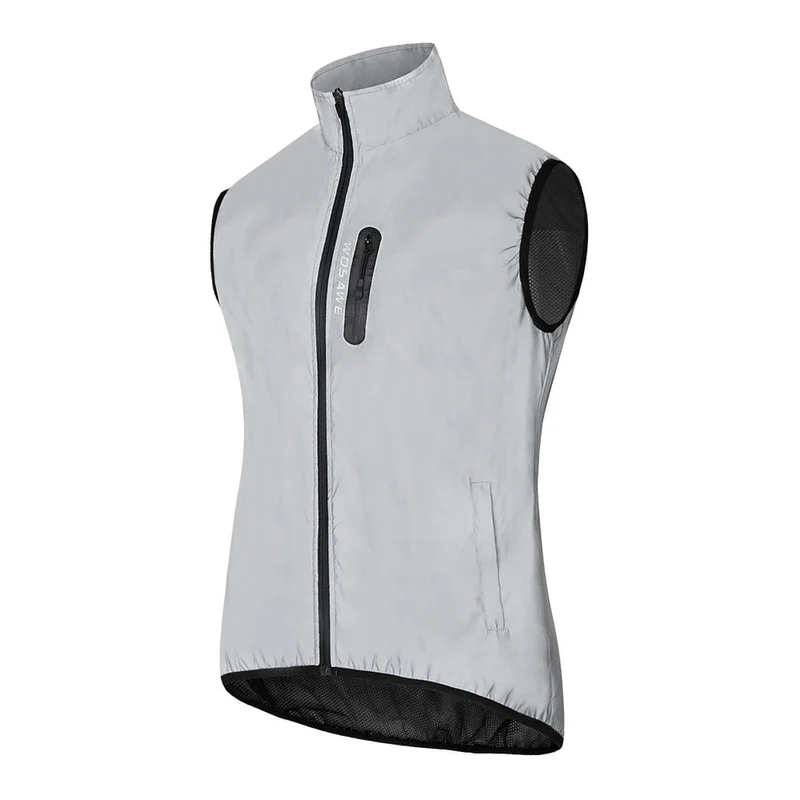 WOSAWE Vollreflektierende Fahrradjacke Herrenmantel Frühling Herbst Fahrrad Windjacke Fahrrad Weiche winddichte wasserdichte Laufjacke