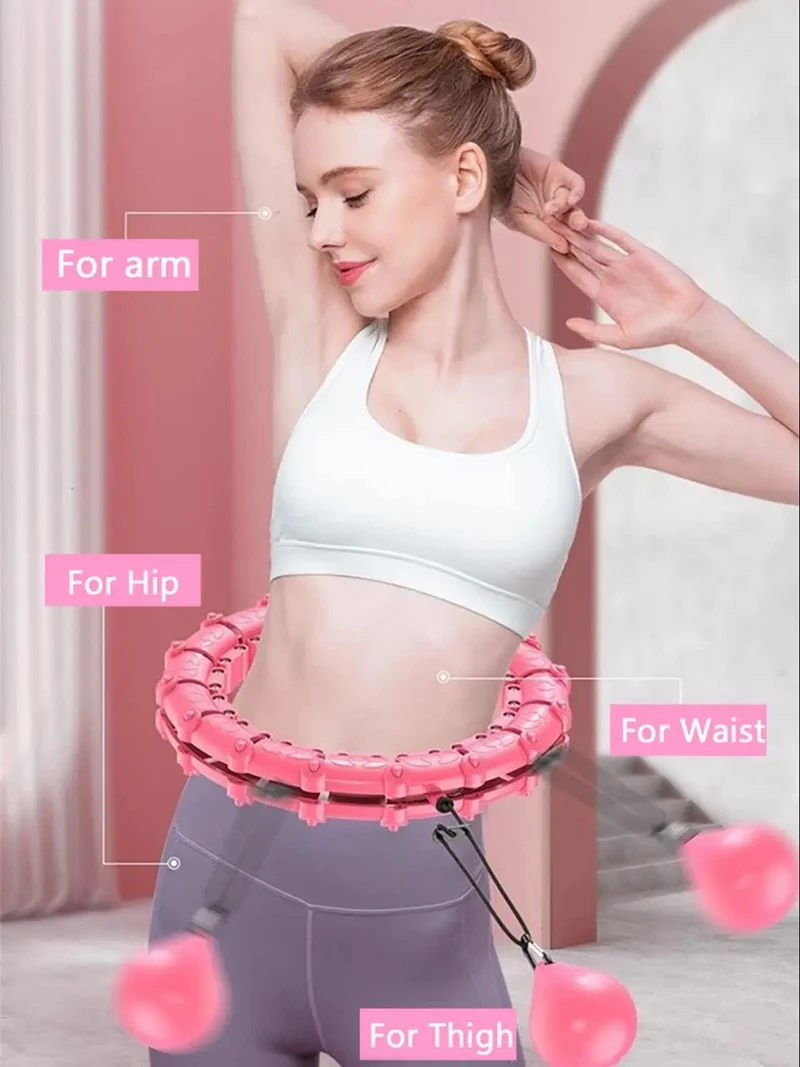 28 knoten Fitness Smart Sport Hoop Einstellbare Taille Übung Gym Trainer Körper Shaper Ausrüstung Abnehmen Gewicht Verlust Dropshipping