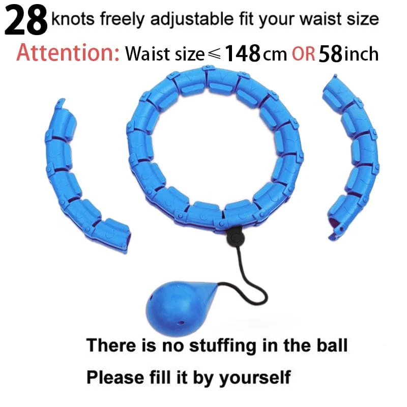 28 knoten Fitness Smart Sport Hoop Einstellbare Taille Übung Gym Trainer Körper Shaper Ausrüstung Abnehmen Gewicht Verlust Dropshipping