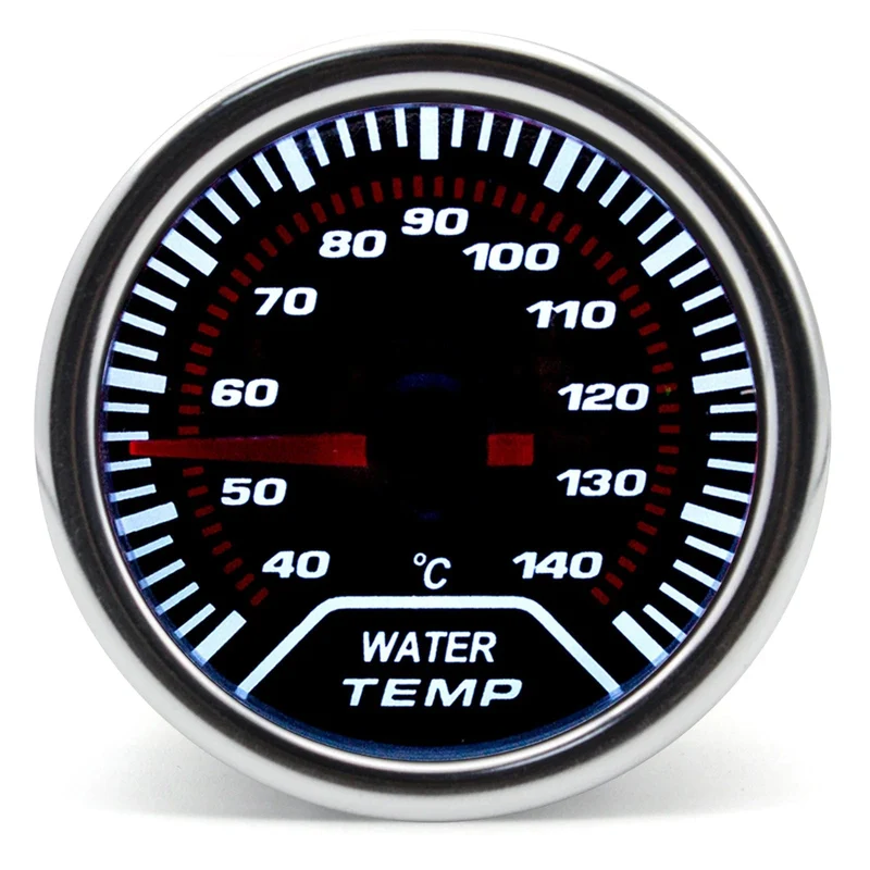 2 "52mm Universal 12V LED Smoke Len -1 ~ 0 ~ 2 BAR Turbo Boost Gauge Meter/Turbo Boost Meter mit weißer LED-Hintergrundbeleuchtung für 12V Auto