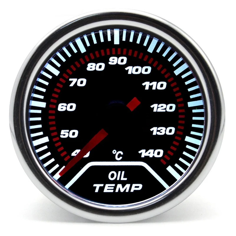 2 "52mm Universal 12V LED Smoke Len -1 ~ 0 ~ 2 BAR Turbo Boost Gauge Meter/Turbo Boost Meter mit weißer LED-Hintergrundbeleuchtung für 12V Auto