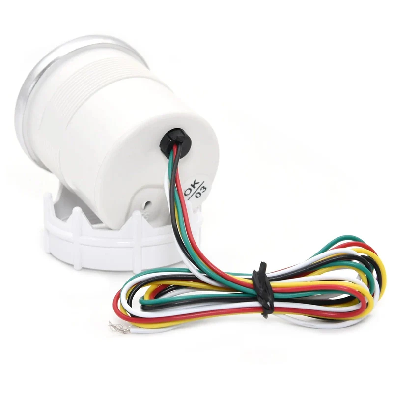 2 "52mm Universal 12V LED Smoke Len -1 ~ 0 ~ 2 BAR Turbo Boost Gauge Meter/Turbo Boost Meter mit weißer LED-Hintergrundbeleuchtung für 12V Auto