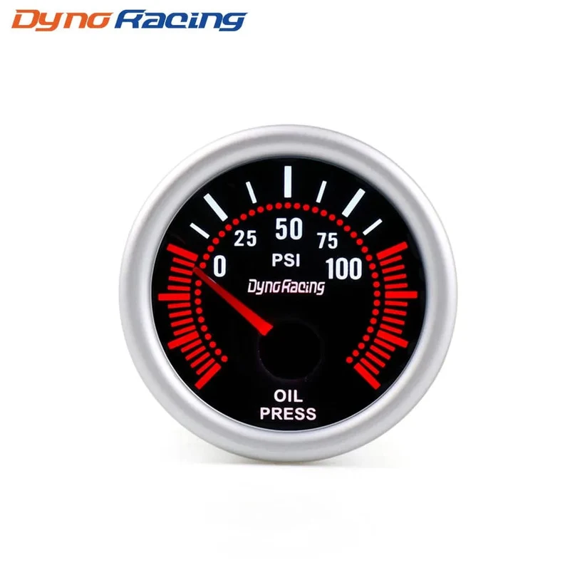 Dynoracing 2" 52mm getönte Linse Ladedruckanzeige bar psi Vakuum Wassertemperatur Öltemperatur Öldruck Voltmeter Kraftstoffstand Drehzahlmesser Drehzahlmesser