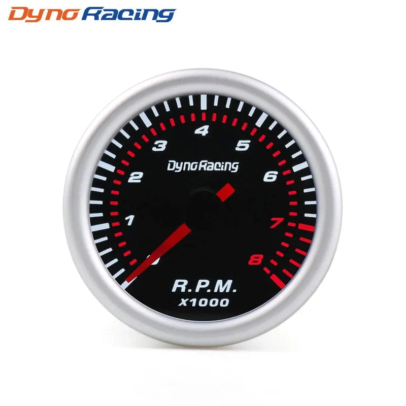 Dynoracing 2" 52mm getönte Linse Ladedruckanzeige bar psi Vakuum Wassertemperatur Öltemperatur Öldruck Voltmeter Kraftstoffstand Drehzahlmesser Drehzahlmesser