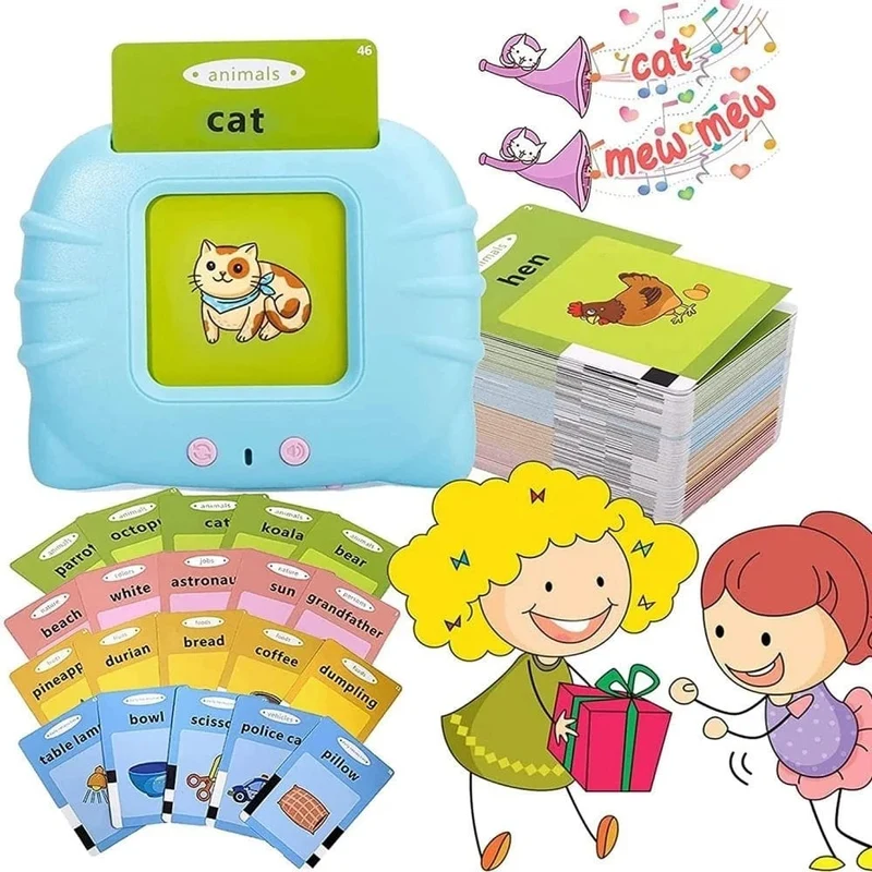 Kinder lernen Englisch Spielzeug Frühe intelligente Bildung Audio Elektronisches Buch Flash Card Lesemaschine Montessori Lernspielzeug Buch
