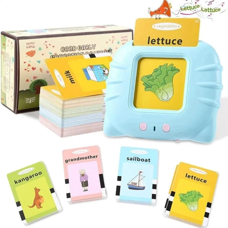 Kinder lernen Englisch Spielzeug Frühe intelligente Bildung Audio Elektronisches Buch Flash Card Lesemaschine Montessori Lernspielzeug Buch