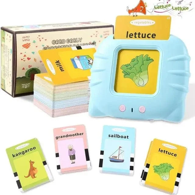 Kinder lernen Englisch Spielzeug Frühe intelligente Bildung Audio Elektronisches Buch Flash Card Lesemaschine Montessori Lernspielzeug Buch