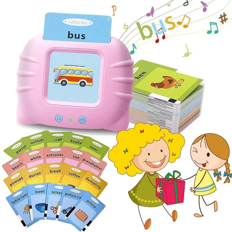 Kinder lernen Englisch Spielzeug Frühe intelligente Bildung Audio Elektronisches Buch Flash Card Lesemaschine Montessori Lernspielzeug Buch