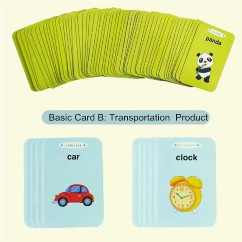 Kinder lernen Englisch Spielzeug Frühe intelligente Bildung Audio Elektronisches Buch Flash Card Lesemaschine Montessori Lernspielzeug Buch