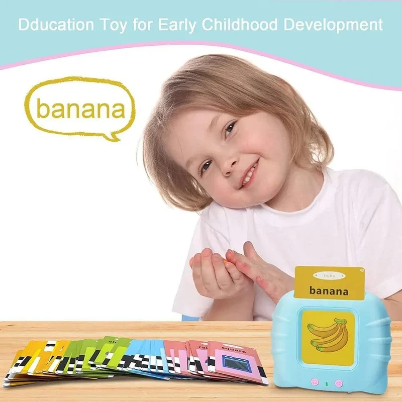 Kinder lernen Englisch Spielzeug Frühe intelligente Bildung Audio Elektronisches Buch Flash Card Lesemaschine Montessori Lernspielzeug Buch