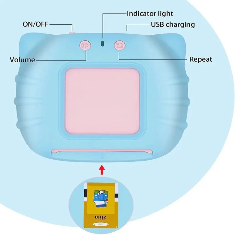 Kinder lernen Englisch Spielzeug Frühe intelligente Bildung Audio Elektronisches Buch Flash Card Lesemaschine Montessori Lernspielzeug Buch