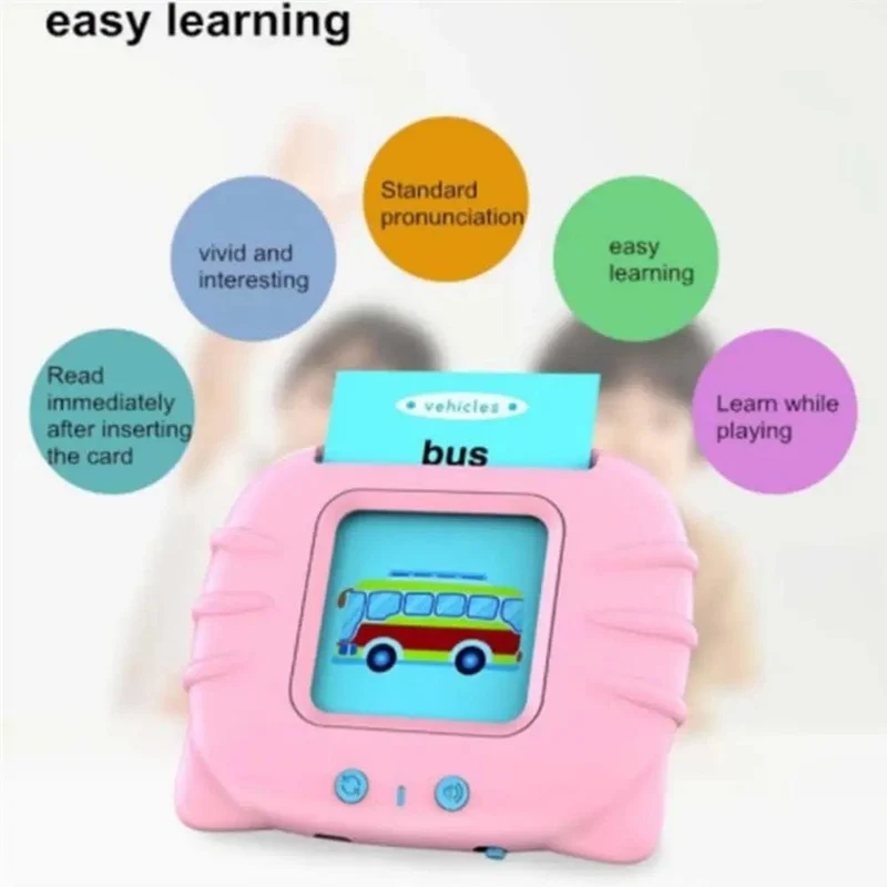 Kinder lernen Englisch Spielzeug Frühe intelligente Bildung Audio Elektronisches Buch Flash Card Lesemaschine Montessori Lernspielzeug Buch