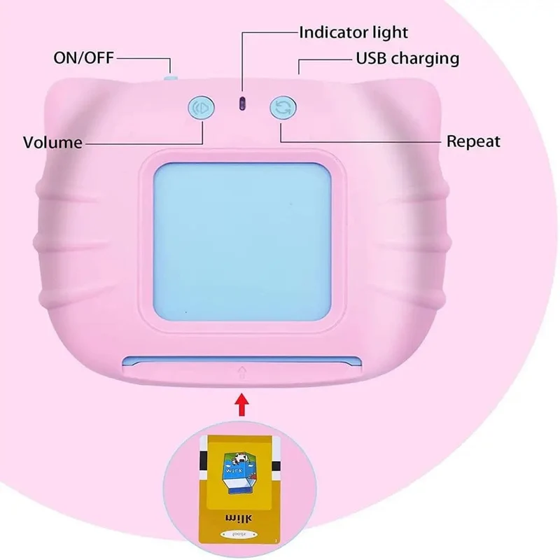 Kinder lernen Englisch Spielzeug Frühe intelligente Bildung Audio Elektronisches Buch Flash Card Lesemaschine Montessori Lernspielzeug Buch