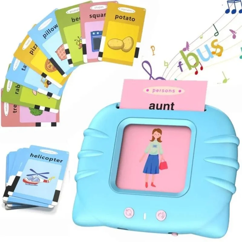 Kinder lernen Englisch Spielzeug Frühe intelligente Bildung Audio Elektronisches Buch Flash Card Lesemaschine Montessori Lernspielzeug Buch