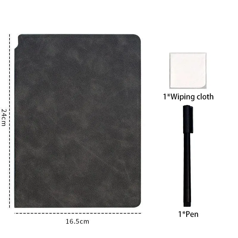 A5 Tragbares, magisches, wiederverwendbares Whiteboard-Notizbuch, Wochenplaner, stilvolle Büro-Notizbücher, Memo-Whiteboard mit Stiftlöschtuch