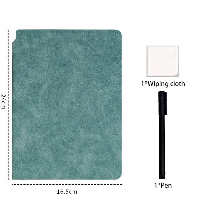 A5 Tragbares, magisches, wiederverwendbares Whiteboard-Notizbuch, Wochenplaner, stilvolle Büro-Notizbücher, Memo-Whiteboard mit Stiftlöschtuch