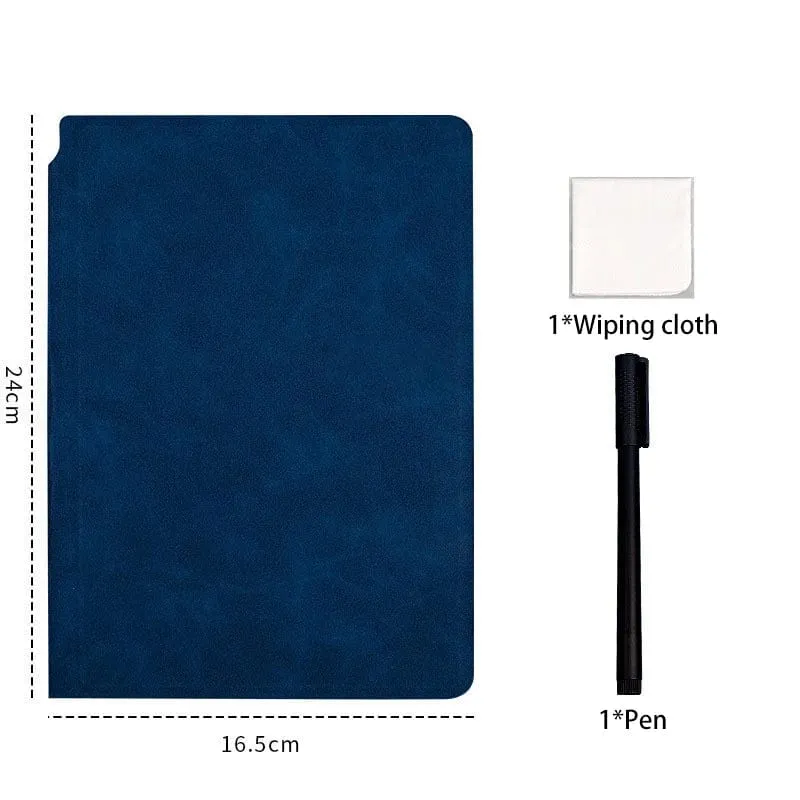 A5 Tragbares, magisches, wiederverwendbares Whiteboard-Notizbuch, Wochenplaner, stilvolle Büro-Notizbücher, Memo-Whiteboard mit Stiftlöschtuch