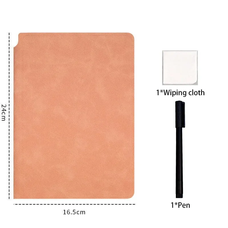 A5 Tragbares, magisches, wiederverwendbares Whiteboard-Notizbuch, Wochenplaner, stilvolle Büro-Notizbücher, Memo-Whiteboard mit Stiftlöschtuch