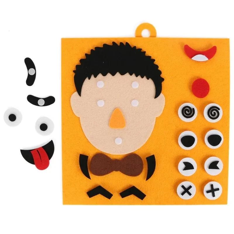 DIY Emotion Change Puzzle Spielzeug Kreativer Gesichtsausdruck Kinder Lernen Lernspielzeug Für Kinder Lustiges Set Spaß Geschenk