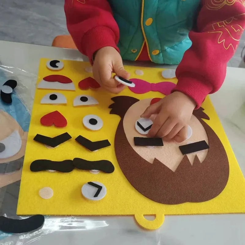 DIY Emotion Change Puzzle Spielzeug Kreativer Gesichtsausdruck Kinder Lernen Lernspielzeug Für Kinder Lustiges Set Spaß Geschenk