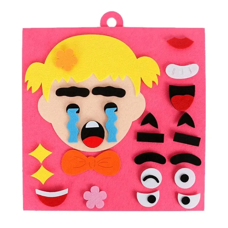 DIY Emotion Change Puzzle Spielzeug Kreativer Gesichtsausdruck Kinder Lernen Lernspielzeug Für Kinder Lustiges Set Spaß Geschenk