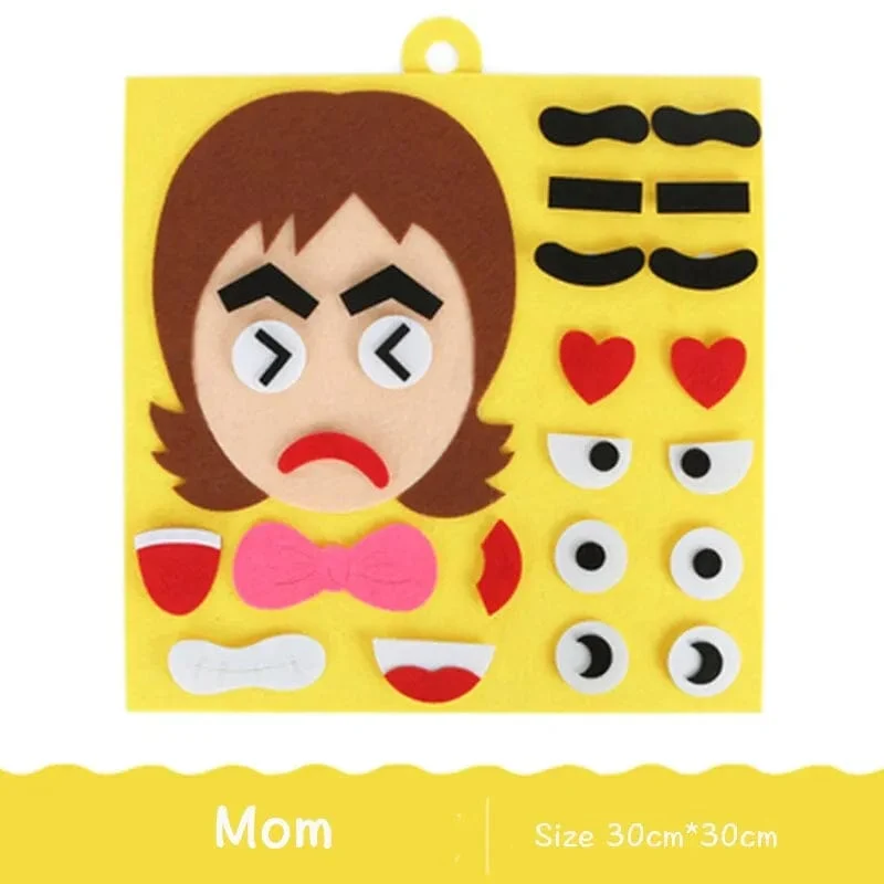DIY Emotion Change Puzzle Spielzeug Kreativer Gesichtsausdruck Kinder Lernen Lernspielzeug Für Kinder Lustiges Set Spaß Geschenk