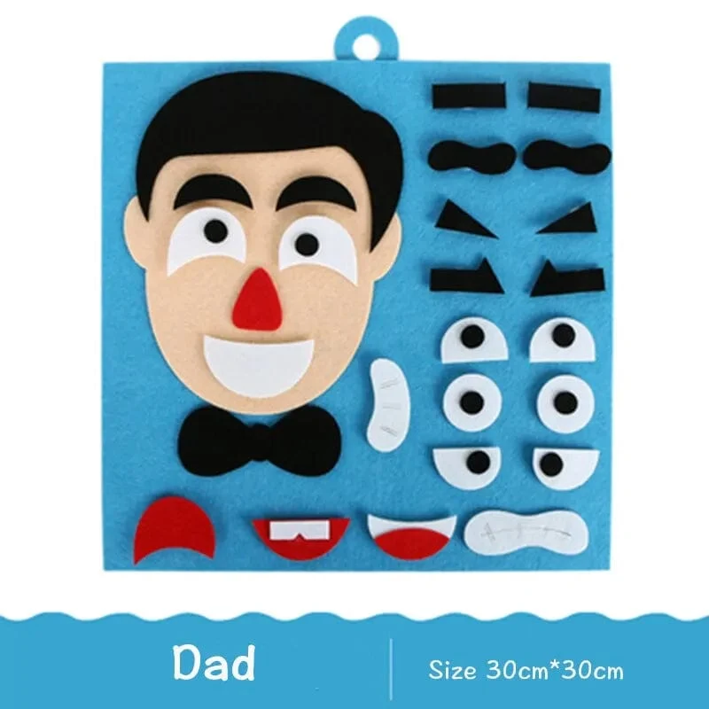 DIY Emotion Change Puzzle Spielzeug Kreativer Gesichtsausdruck Kinder Lernen Lernspielzeug Für Kinder Lustiges Set Spaß Geschenk