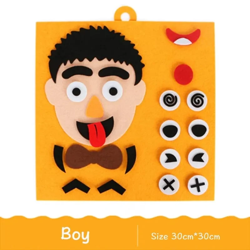 DIY Emotion Change Puzzle Spielzeug Kreativer Gesichtsausdruck Kinder Lernen Lernspielzeug Für Kinder Lustiges Set Spaß Geschenk