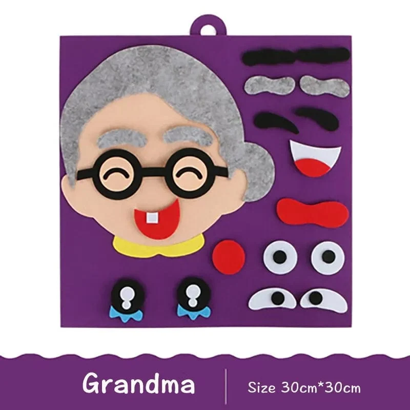 DIY Emotion Change Puzzle Spielzeug Kreativer Gesichtsausdruck Kinder Lernen Lernspielzeug Für Kinder Lustiges Set Spaß Geschenk