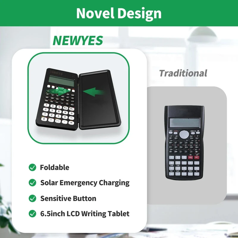 Wissenschaftlicher Rechner Mit Schreiben Tablet 991MS 349 Funktionen Engineering Finanz rechner Für Schule Studenten Büro Solar