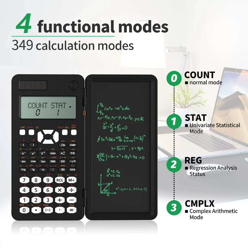 Wissenschaftlicher Rechner Mit Schreiben Tablet 991MS 349 Funktionen Engineering Finanz rechner Für Schule Studenten Büro Solar