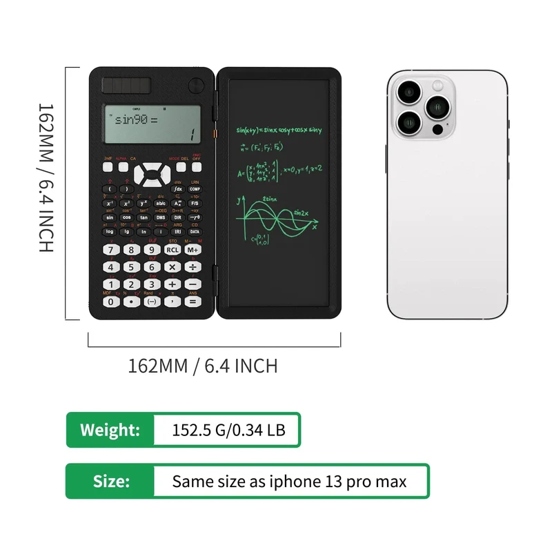 Wissenschaftlicher Rechner Mit Schreiben Tablet 991MS 349 Funktionen Engineering Finanz rechner Für Schule Studenten Büro Solar