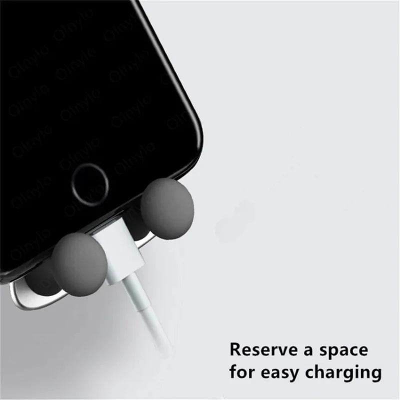 Schwerkraft-Autotelefonhalter Air Vent Clip Lächeln Gesicht Mount Mobile Cell Stand GPS-Unterstützung für iPhone 12 Pro Max Xiaomi Samsung
