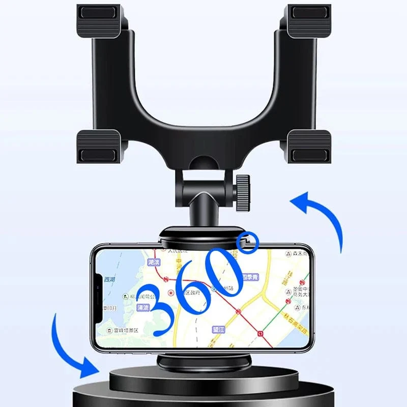 Universal 360 Grad drehbare Auto-Rückspiegelhalterung, Ständer, Halter, Halterung für Handy, GPS, Auto-Rückspiegelhalterung