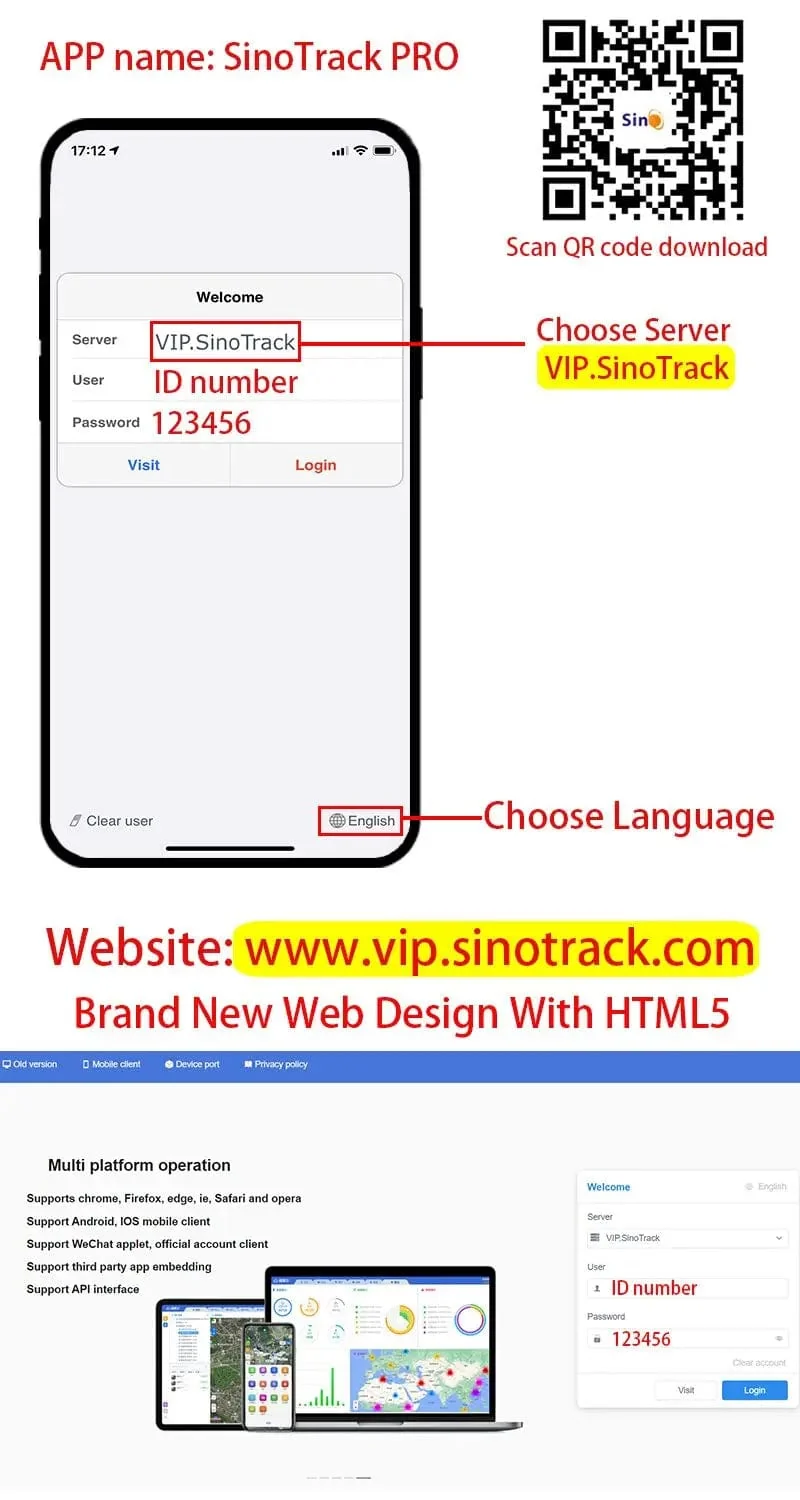 SinoTrack Mini GPS Tracker GSM ST-900 für Auto Motorrad mit Fahrzeug Kostenlose Web-App