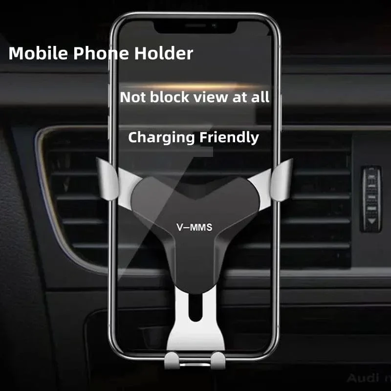 Schwerkraft-Autohalter Auto-Entlüftungshalterung Clip-Halterung Handyhalter Kein magnetischer GPS-Handyständer für iPhone 15 Xiaomi Samsung