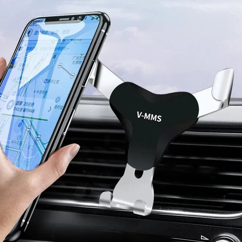 Schwerkraft-Autohalter Auto-Entlüftungshalterung Clip-Halterung Handyhalter Kein magnetischer GPS-Handyständer für iPhone 15 Xiaomi Samsung
