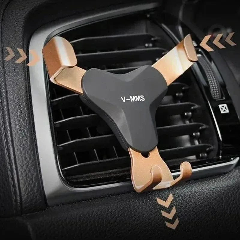 Schwerkraft-Autohalter Auto-Entlüftungshalterung Clip-Halterung Handyhalter Kein magnetischer GPS-Handyständer für iPhone 15 Xiaomi Samsung