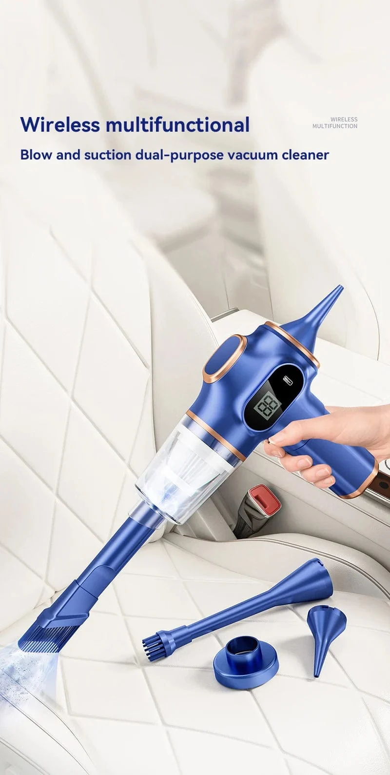Xiaomi Autostaubsauger Hochleistungs-Staubsauger mit starker Saugkraft Tiefenreinigung Handstaubsauger Trocken- und Nassstaubsauger für Zuhause