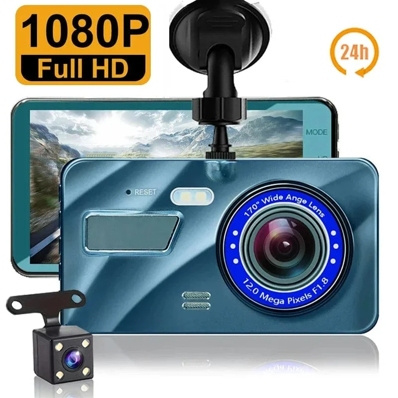 Auto DVR 2 Kameras 4.0 Zoll Dash Cam Auto Video Recorder Auto Registrator Dvrs Dash Cam mit Dual Möglichkeiten Kameras auto zubehör