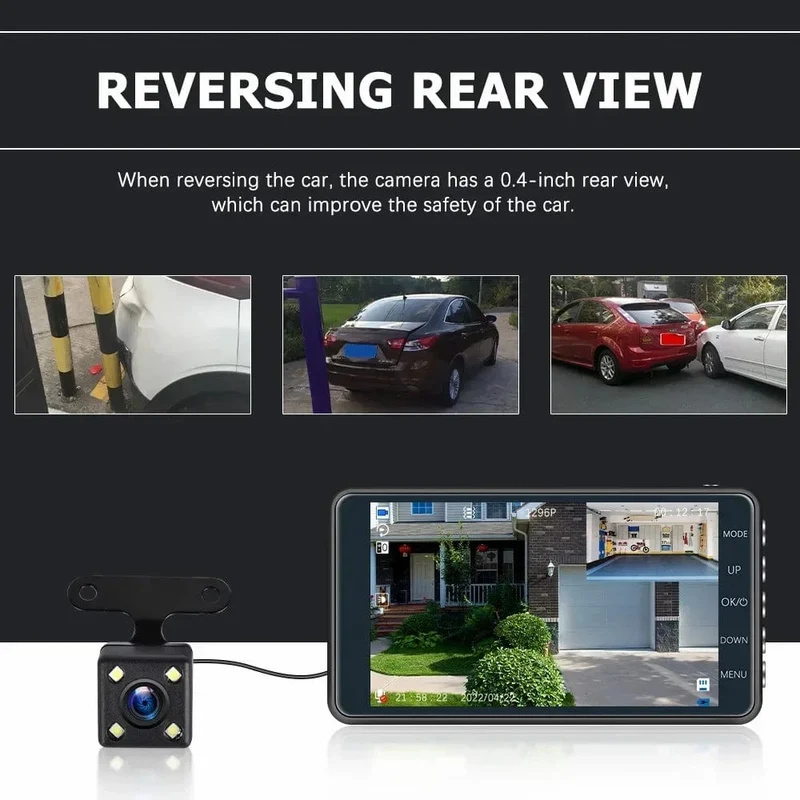 Auto DVR 2 Kameras 4.0 Zoll Dash Cam Auto Video Recorder Auto Registrator Dvrs Dash Cam mit Dual Möglichkeiten Kameras auto zubehör