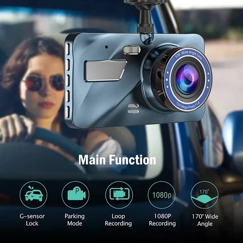 Auto DVR 2 Kameras 4.0 Zoll Dash Cam Auto Video Recorder Auto Registrator Dvrs Dash Cam mit Dual Möglichkeiten Kameras auto zubehör