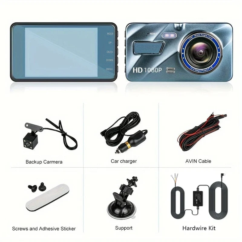Auto DVR 2 Kameras 4.0 Zoll Dash Cam Auto Video Recorder Auto Registrator Dvrs Dash Cam mit Dual Möglichkeiten Kameras auto zubehör