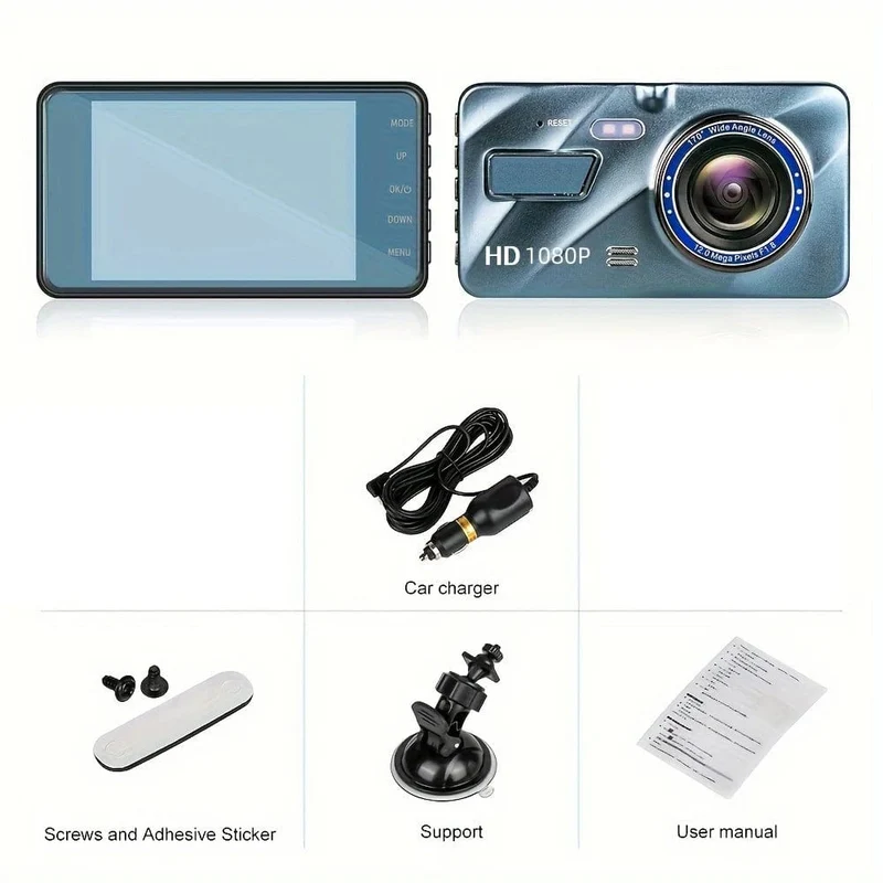 Auto DVR 2 Kameras 4.0 Zoll Dash Cam Auto Video Recorder Auto Registrator Dvrs Dash Cam mit Dual Möglichkeiten Kameras auto zubehör