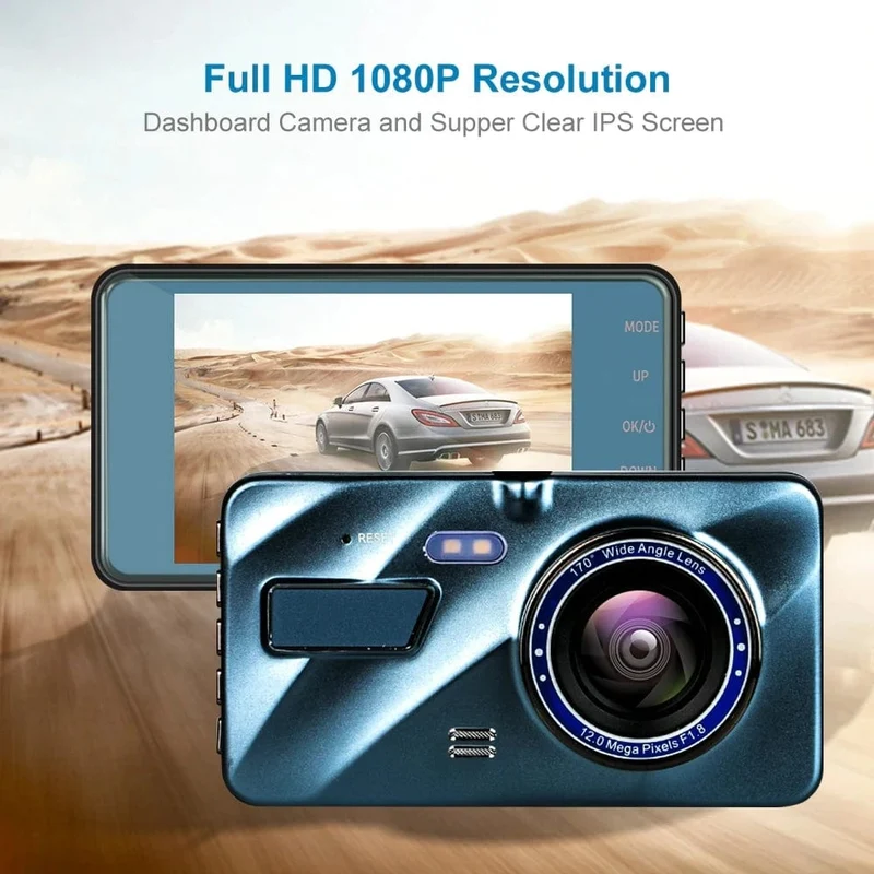 Auto DVR 2 Kameras 4.0 Zoll Dash Cam Auto Video Recorder Auto Registrator Dvrs Dash Cam mit Dual Möglichkeiten Kameras auto zubehör