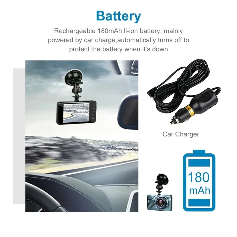 Auto DVR 2 Kameras 4.0 Zoll Dash Cam Auto Video Recorder Auto Registrator Dvrs Dash Cam mit Dual Möglichkeiten Kameras auto zubehör
