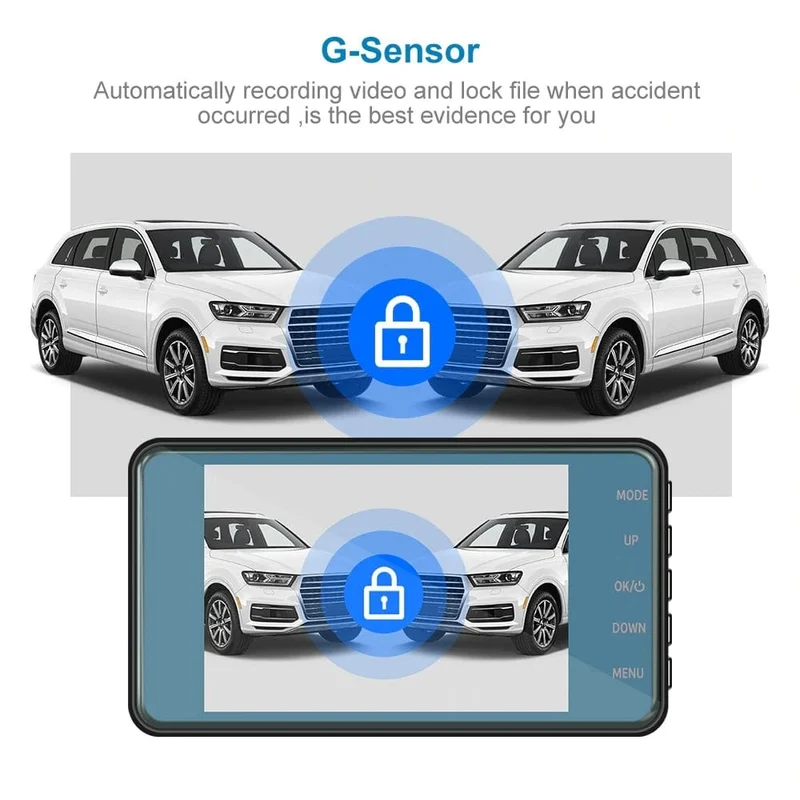 Auto DVR 2 Kameras 4.0 Zoll Dash Cam Auto Video Recorder Auto Registrator Dvrs Dash Cam mit Dual Möglichkeiten Kameras auto zubehör